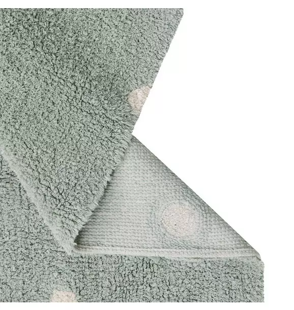 Washable Rug Mini Dot Blue Sage