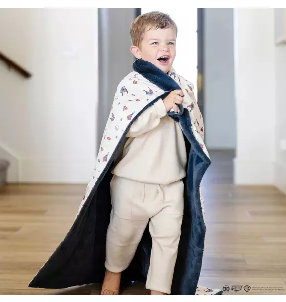 Minky Lush Blanket in Superman