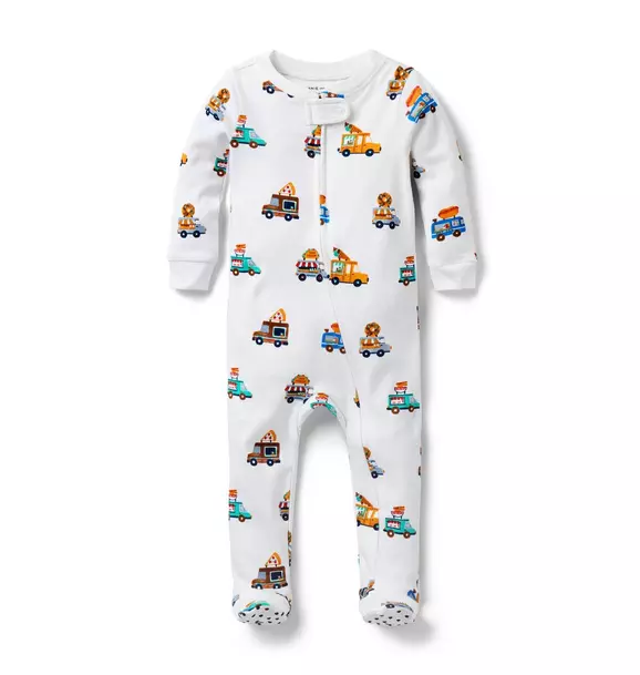 Baby Good Night Footed Pajama In Food Truck