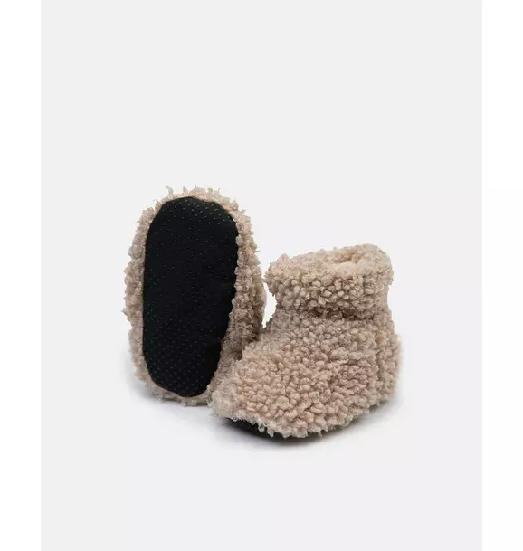 Baby Booties - Teddy - Oatmeal Teddy