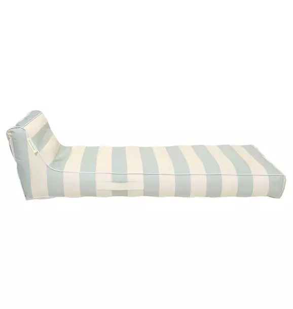 Luxe Lie-On Lounger: Lazy Days - Blue Stripe
