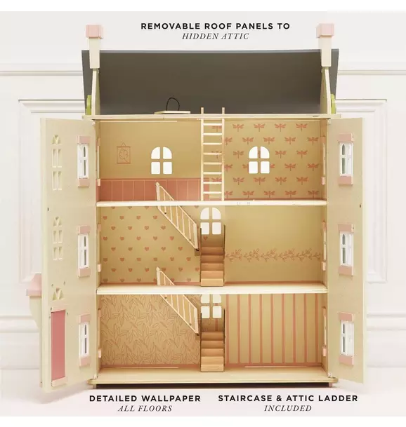 Cherry Tree Hall Wooden Dolls House