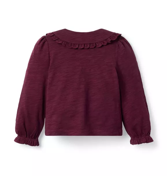 Lace Collared Top