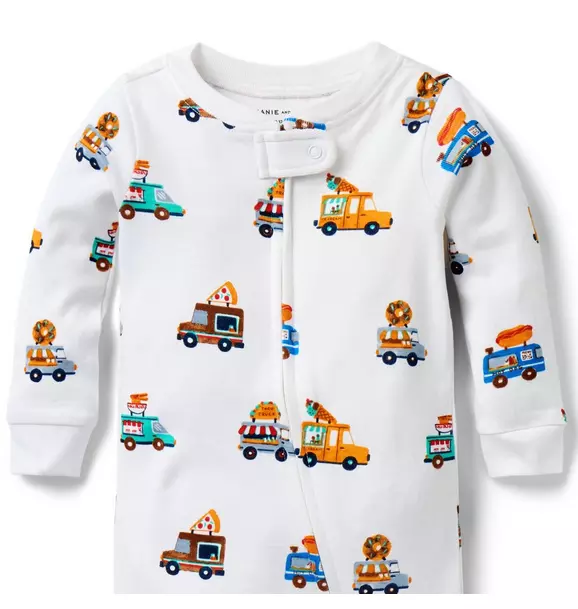Baby Good Night Footed Pajama In Food Truck