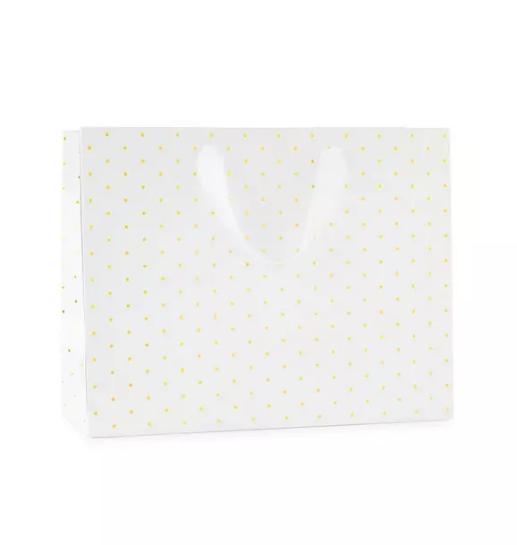 Gold Swiss Dot Large Gift Bag
