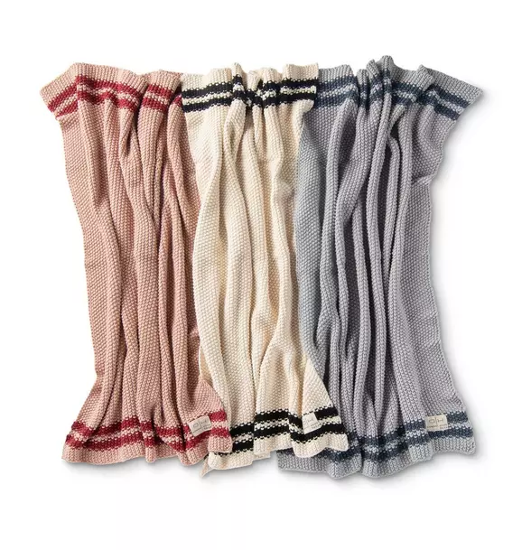 Marici Black Striped Baby Blanket