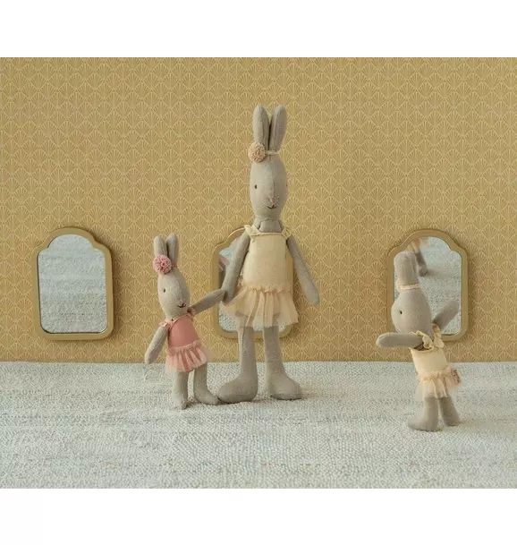 Micro Rabbit in Rose Ballet Suit & Skirt