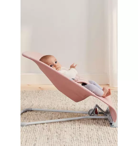 Baby Bouncer Bliss: 3D Jersey | Light Pink