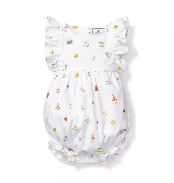 Birthday Wishes Ruffled Romper