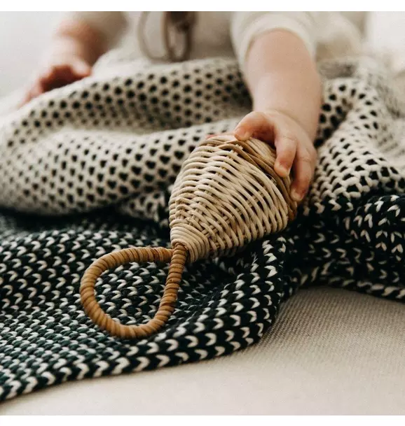 Honeycomb Forest Baby Blanket