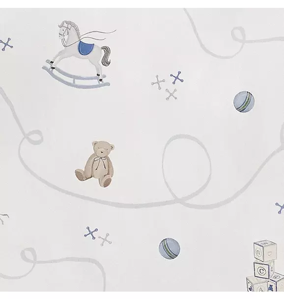 Little Toy Chest Baby Duvet Set - Ivory
