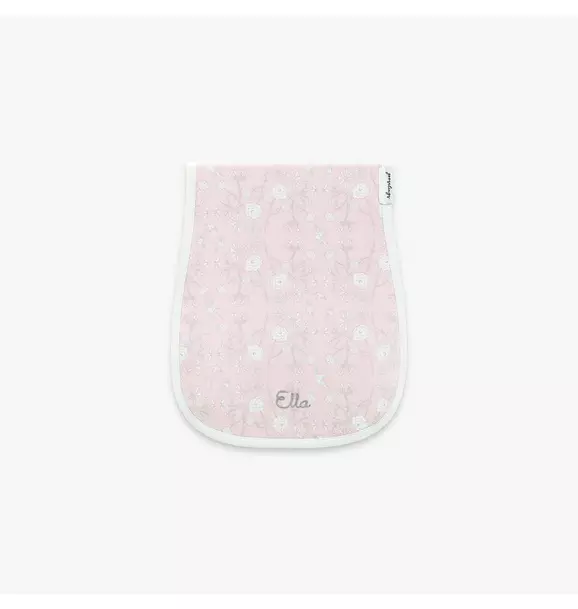 Bird's Song Burp Cloth - Pink