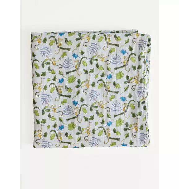 Happy Monkey Shawl Blanket