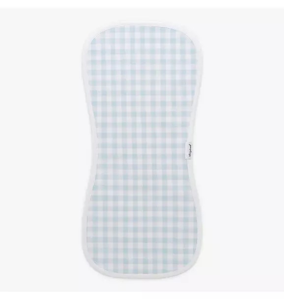 Picnic Gingham Burp Cloth - Blue