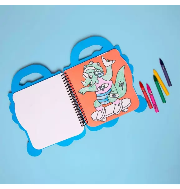 Dino Super Coloring and Sticker Book