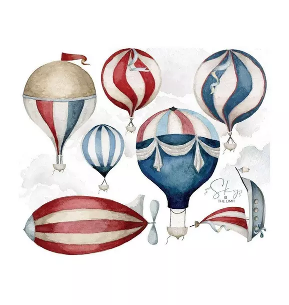 Sky is the Limit Balloon Wall Decal Set