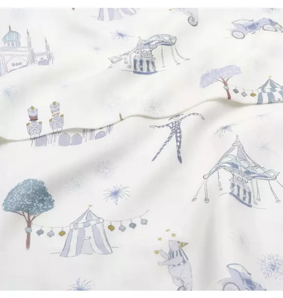 Adventures in Wonderland Swaddle - Aqua