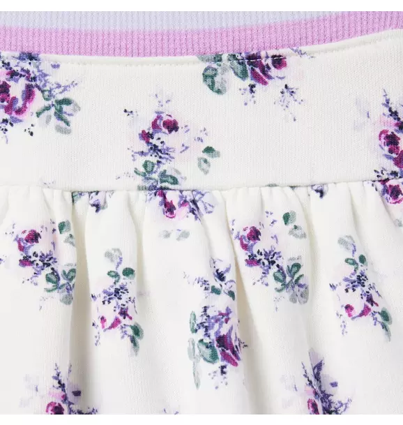 Floral Fleece Skirt