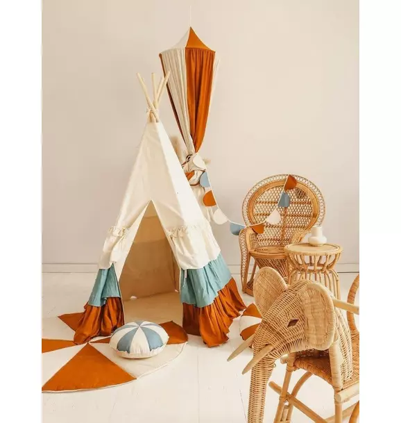 “Circus” Teepee Tent with Frills