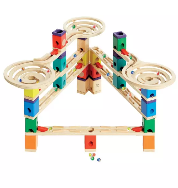 Quadrilla Wooden Marble Run Construction: Vertigo - 134 pcs
