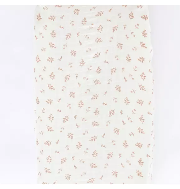 Cotton Muslin Changing Cover Floret