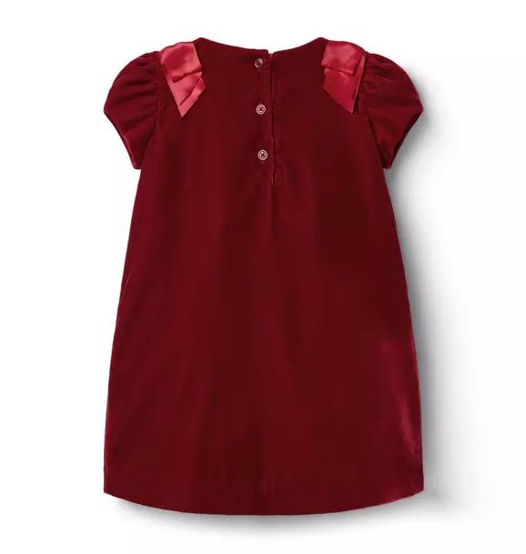 The Velvet Shoulder Bow Dress