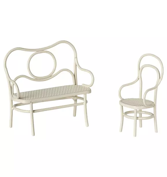 Café set, Mouse, Small - Off white