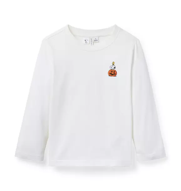 Peanuts Snoopy Pumpkin Embroidered Tee