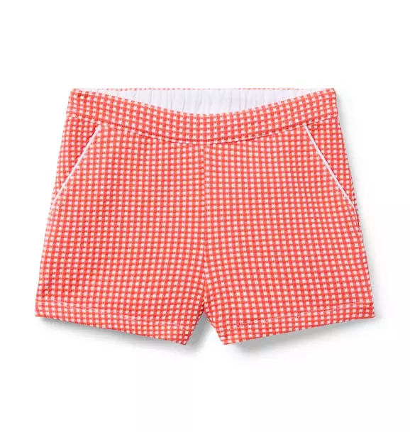 Gingham Jacquard Short