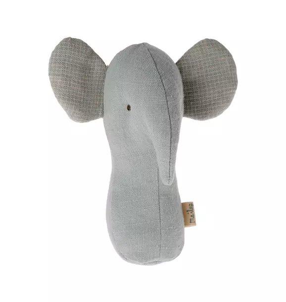 Lullaby Friend Rattles, Elephant - Light Dusty Blue
