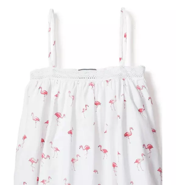 Girl's Twill Lily Nightgown in Flamingos
