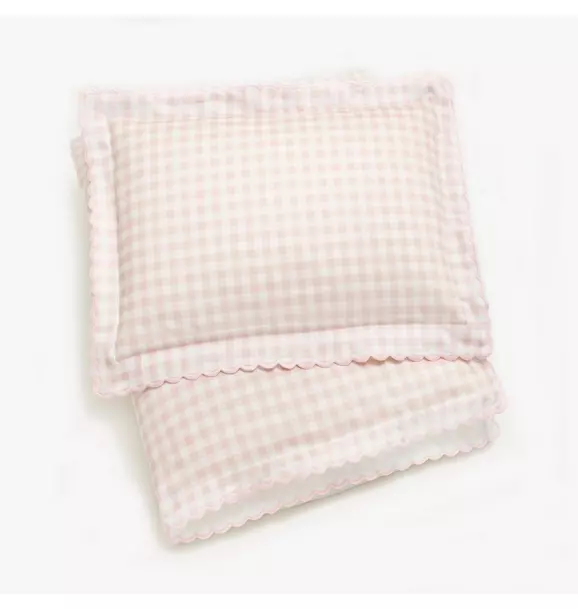 Picnic Gingham Toddler Duvet Set - Pink