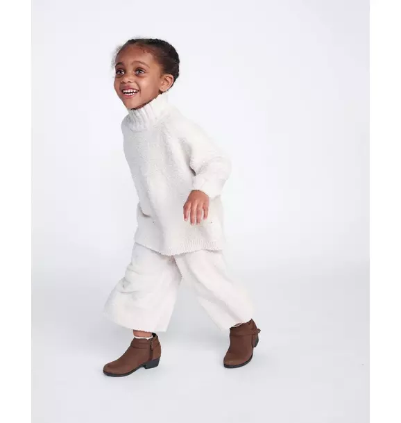 Wide Pants Fuzzy - Ecru