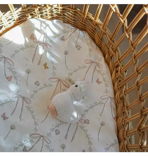 Bows & Butterfly Kisses Crib Sheet - Pink