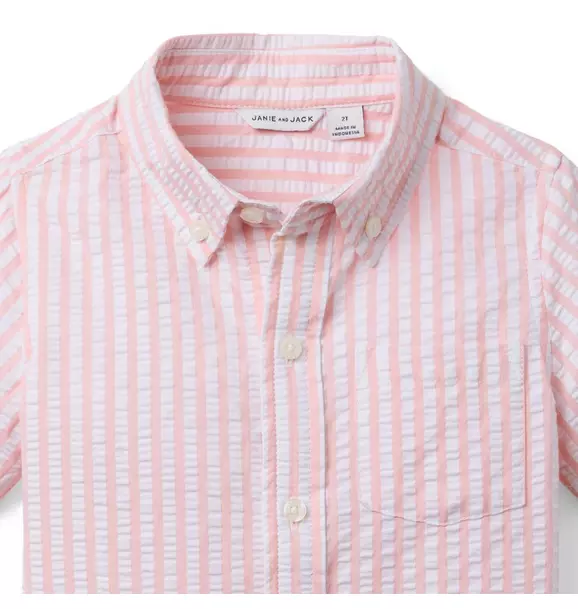 Striped Seersucker Shirt