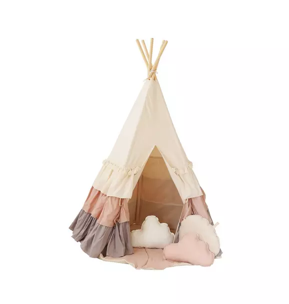 “Powder Frills” Teepee Tent with Frills