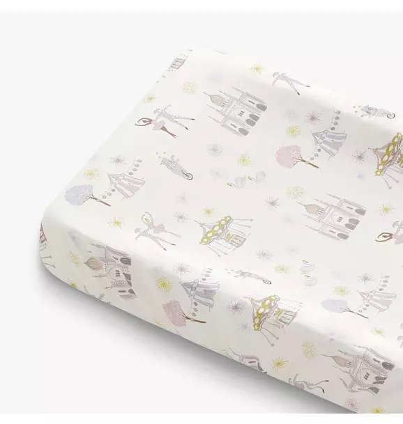 Adventures in Wonderland Changing Pad Cover - Rose