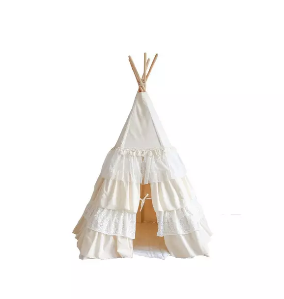 “Shabby Chic” Teepee Tent with Frills