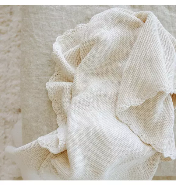 Knit Blanket - Ivory