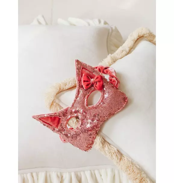 "Pink sequins" Cat Mask