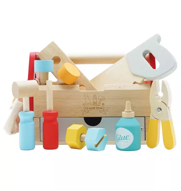 Tool Box & Wooden Tools - 11 Accessories