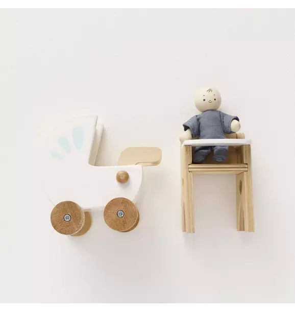 Dolls House Nursery & Baby Set - 5 Piece
