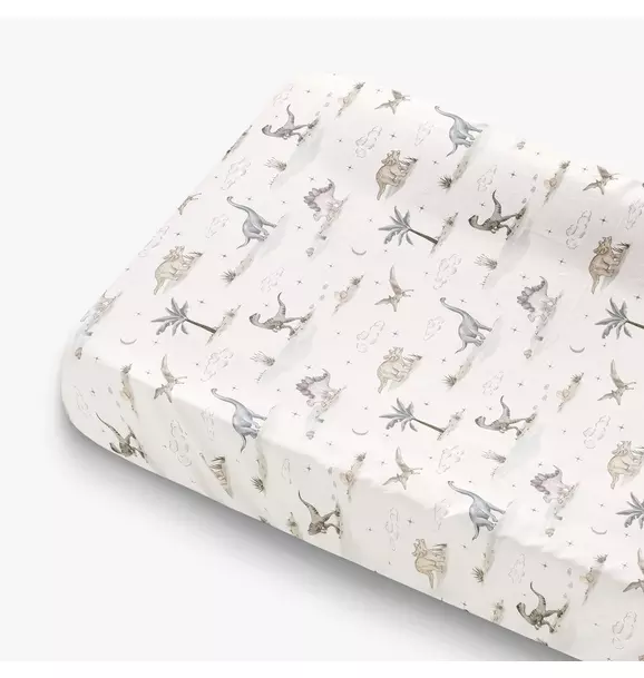 Dino Dreams Changing Pad Cover - Sage