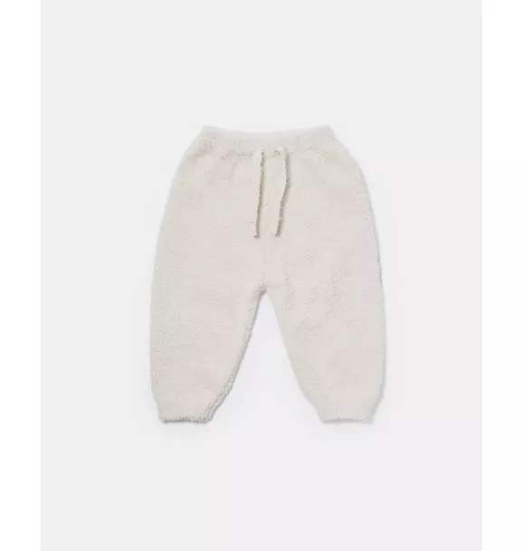 Boxy Lounge Pants Fuzzy - Ecru