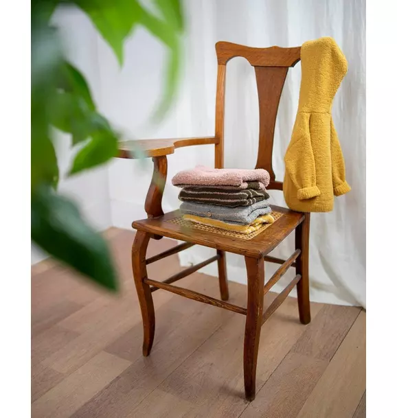 Hooded Cardigan Fuzzy - Amber