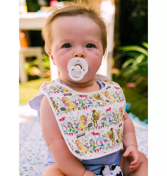 Musical Jubilee Bib in White