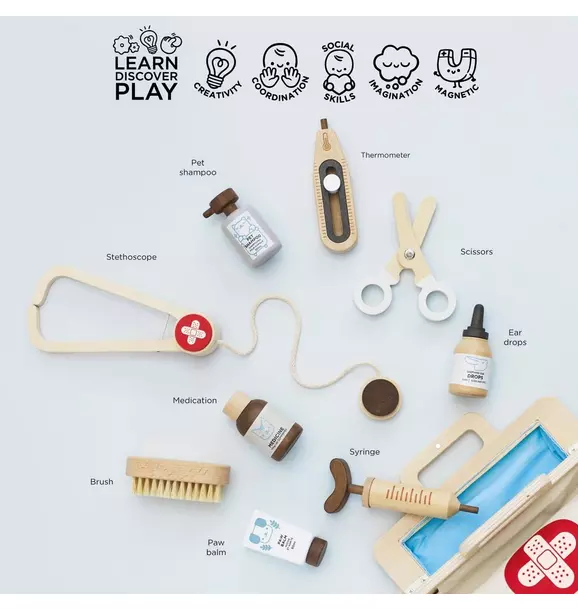 Animal Vet Set – 10 Piece