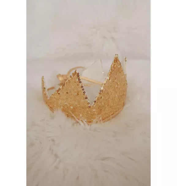 “Gold Sequins” Crown