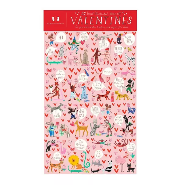 Animal Menagerie - Class Set of 32 Valentine's