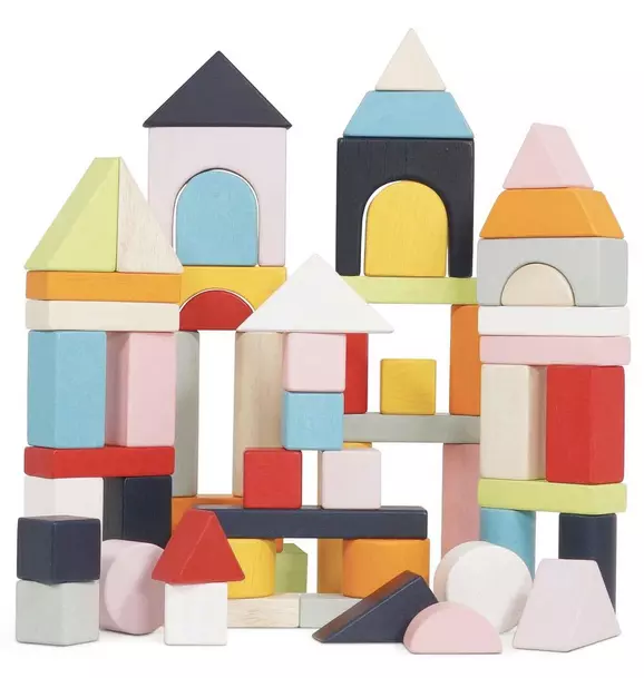 Colourful Building Blocks - 60 Piece